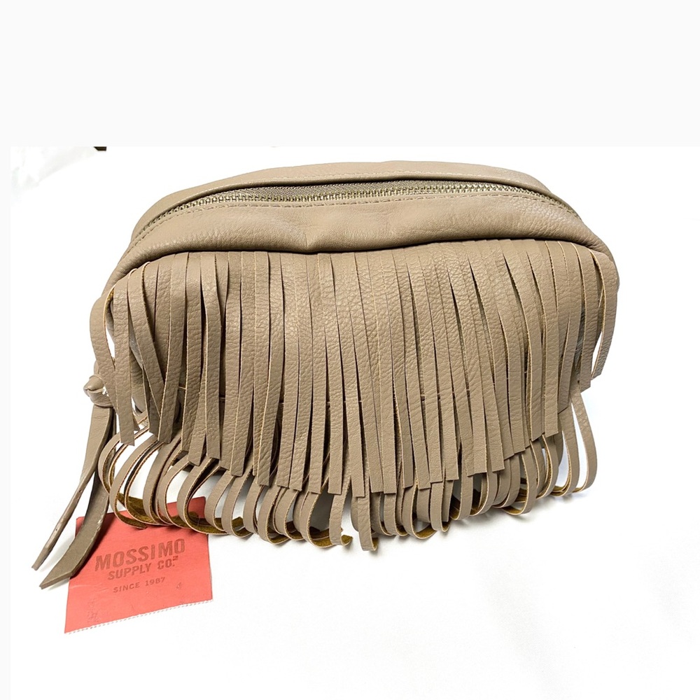 NWT! Brown Boho Western Fringe Makeup Bag